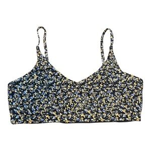 Prana Reversible Floral Print Bikini Top L